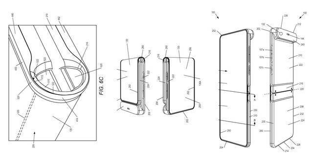 折叠屏手机华为屏幕大小
:摩托罗拉折叠屏设计新专利曝光：折叠后屏幕包裹手机